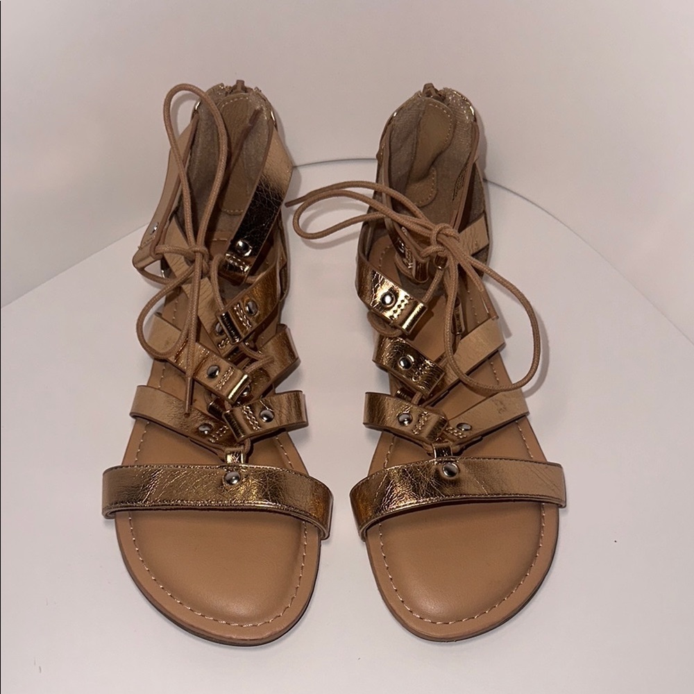 Dolce Vita Youth Girls Curse Strappy Gladiator Sandals Size 3 Golden Rose‎